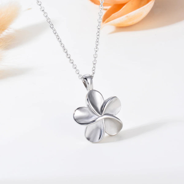 Necklaces & Pendants Flower Shape Cremation Stainless Steel Jewelry Ashes Locket Pendant Necklace