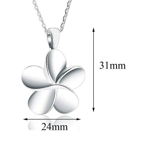 Necklaces & Pendants Flower Shape Cremation Stainless Steel Jewelry Ashes Locket Pendant Necklace