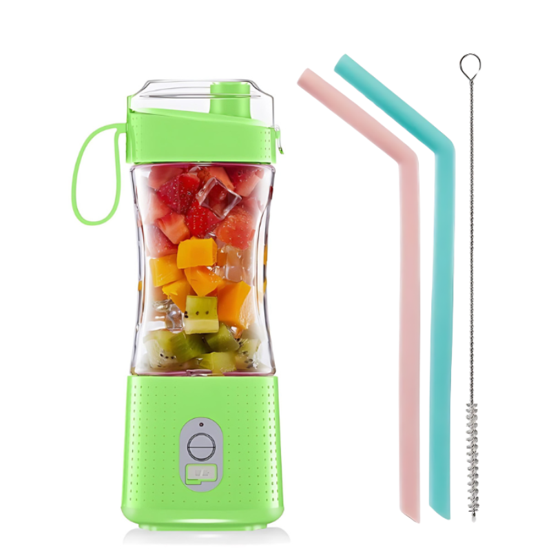 Juicers Mini Juicer Green Portable Blender Rechargeable Bottle Shaker 380Ml