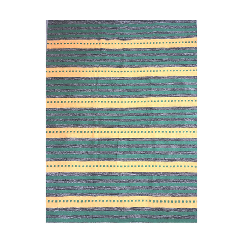 Rugs Green/Yellow Cotton Kilim Rug 90X150 Cm Or 150X200cm