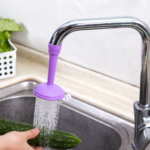 Kitchen Taps Water Tap Extension Swivel Long Purple High Elastic Sink Kitchen Bathroom Accessories Faucet Extender