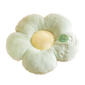 Cushions & Decorative Pillows Plush Pillow Green Five Petal Flower Shape Stuffed Soft Cushion Decor 50Cm