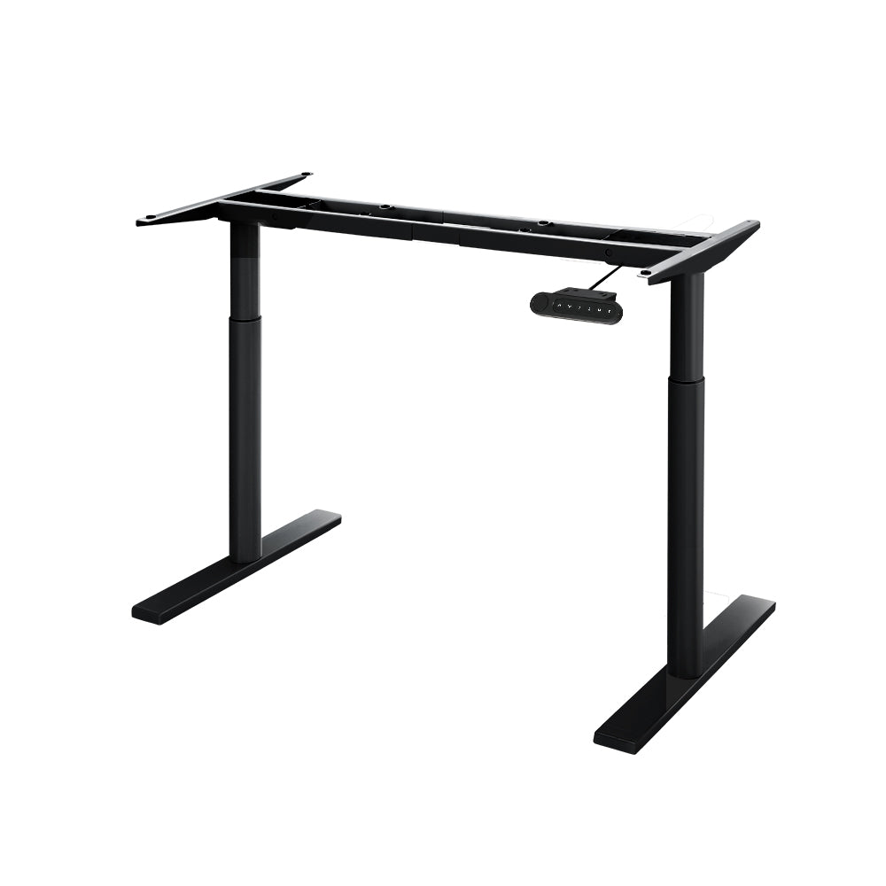 Standing Desks Artiss Standing Desk Sit Motorised Adjustable Frame Only Dual Black