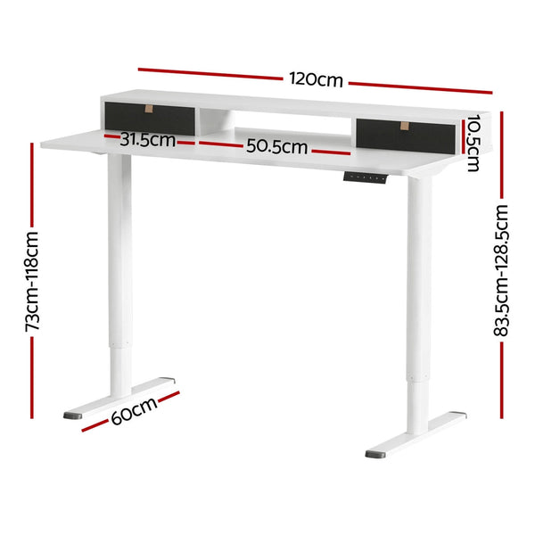 Standing Desks Artiss Electric Standing Desk Sit Desks 120Cm