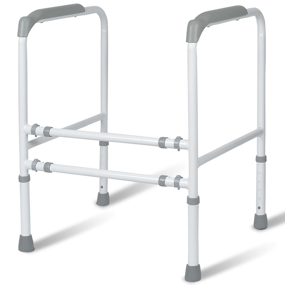 Handles & Rails Equipmed Over Toilet Support Frame Safety Grab Aid Rail 125Kg Capacity Adjustable Height And Width