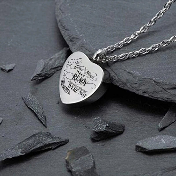 Necklaces & Pendants Heart Urn Necklace For Ashes Cremation Jewelry Keepsake Memorial Pendant Gift