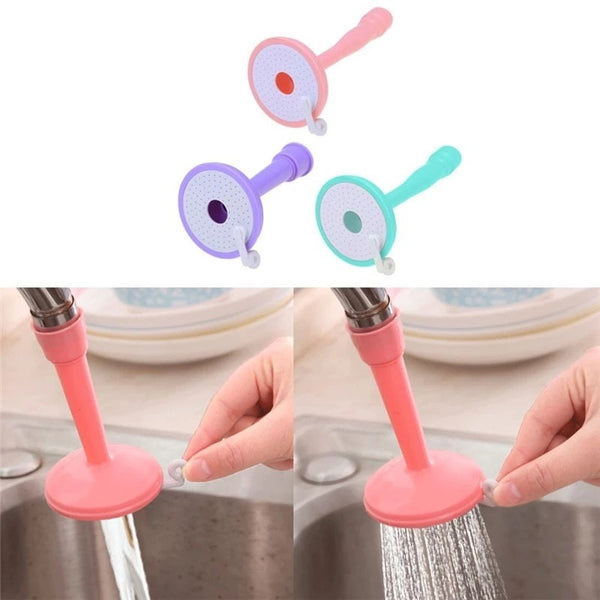 Kitchen Taps Water Tap Extension Swivel Long Purple High Elastic Sink Kitchen Bathroom Accessories Faucet Extender