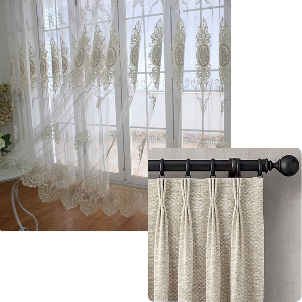 Curtains & Drapes 150 Centimetre White Style Flower Indoor Decorative Window Sheer Curtain