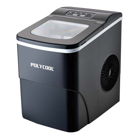 Countertop Ice Makers Polycool 2L Portable Ice Cube Maker Machine Automatic With Control Panel Black