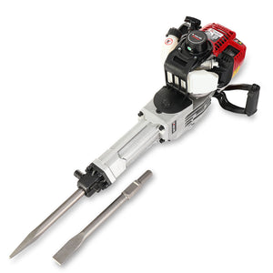 Jackhammers Baumr Ag 4 Stroke Petrol Jackhammer With 2 Chisels Carry Bag