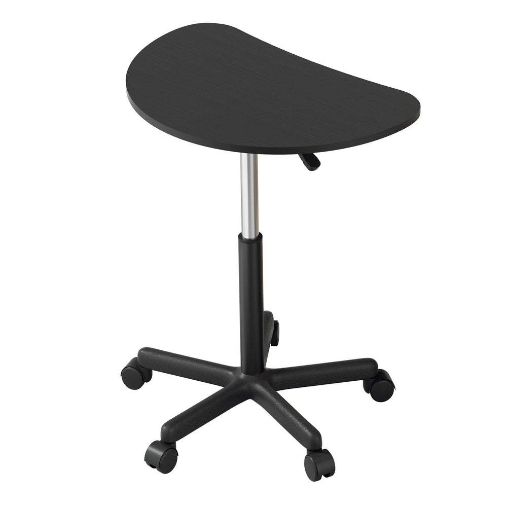 Home Office Desks Artiss Laptop Desk Portable Height Adjustable Table Caster Wheels 60Cm Black