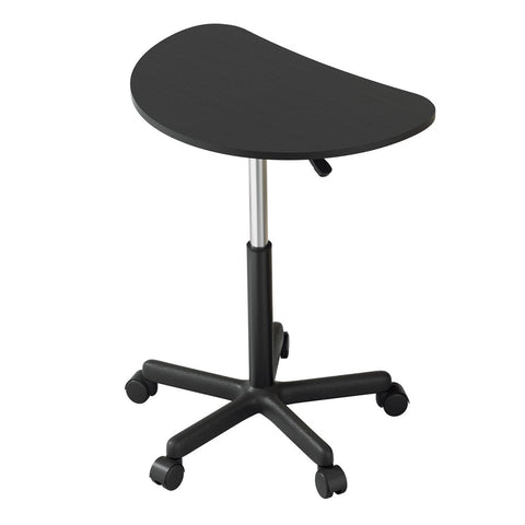 Home Office Desks Artiss Laptop Desk Portable Height Adjustable Table Caster Wheels 60Cm Black