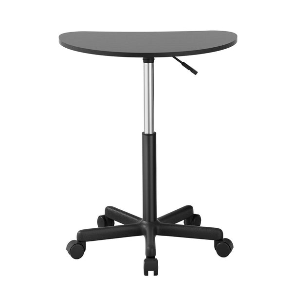 Home Office Desks Artiss Laptop Desk Portable Height Adjustable Table Caster Wheels 60Cm Black