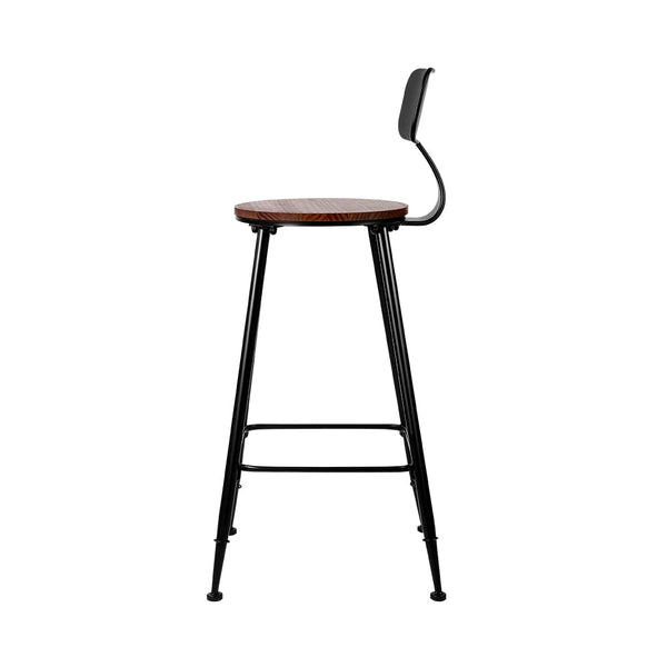 Benches Bar Stools Artiss 4X Bar Stools Vintage Metal Chairs