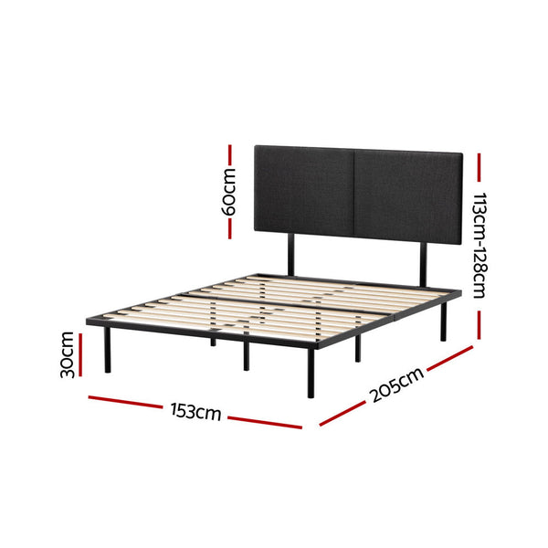 Queen Bed Frames Artiss Bed Frame Queen Size Metal Nor