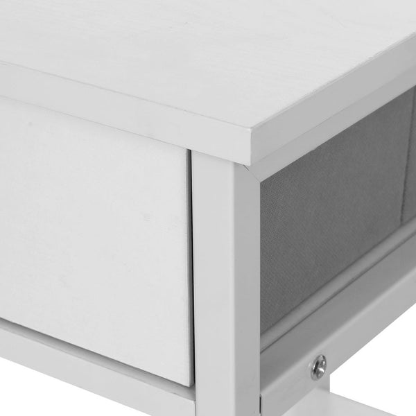 Home Office Desks Artiss Computer Desk Drawer Shelves Study Table 120Cm White