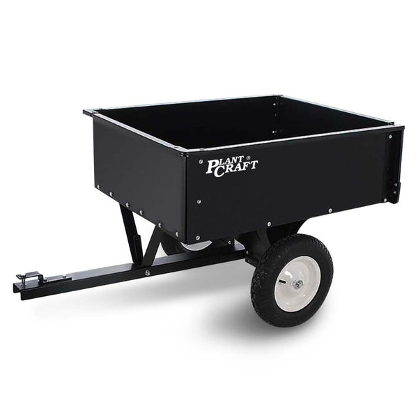 Wheelbarrows Carts Wagons Plantcraft 270Kg Capacity Metal Dump Cart For Ride On Mower