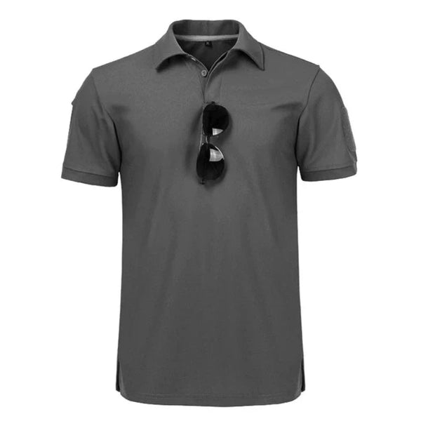 T Shirts Mens Quick Dry Embroidered Polo Shirts Custom Plus Size Tactical