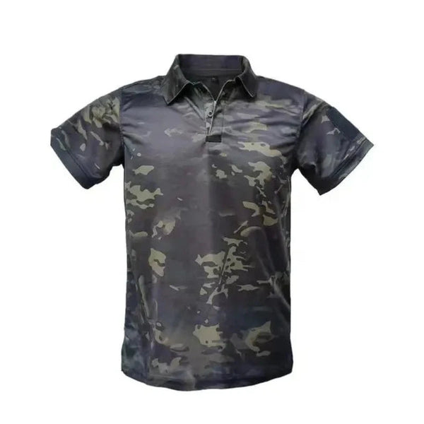 T Shirts Mens Quick Dry Embroidered Polo Shirts Custom Plus Size Tactical