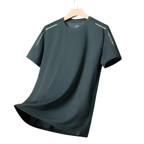 Fishing Shirts Mens Quick Dry Sport Running T Shirt Short Sleeves Unisex Round Neck Top