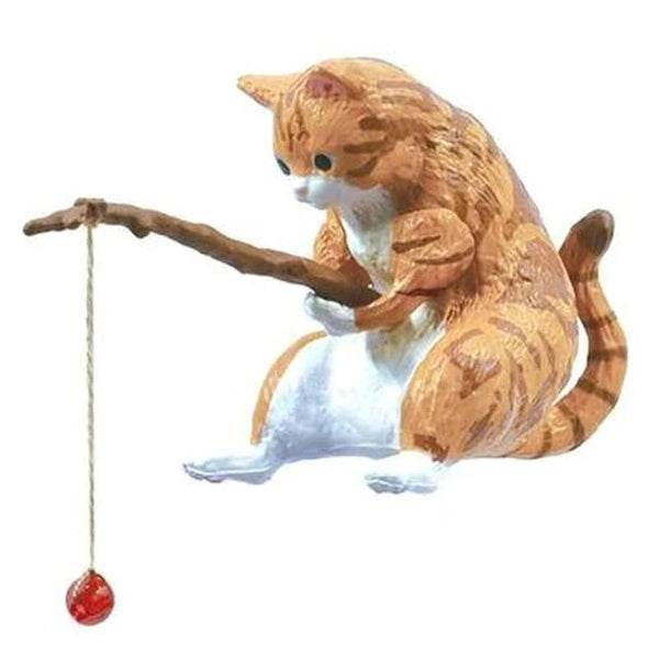 Aquariums Mini Aquarium Fishing Cat Ornament For Tank Landscaping And Decor