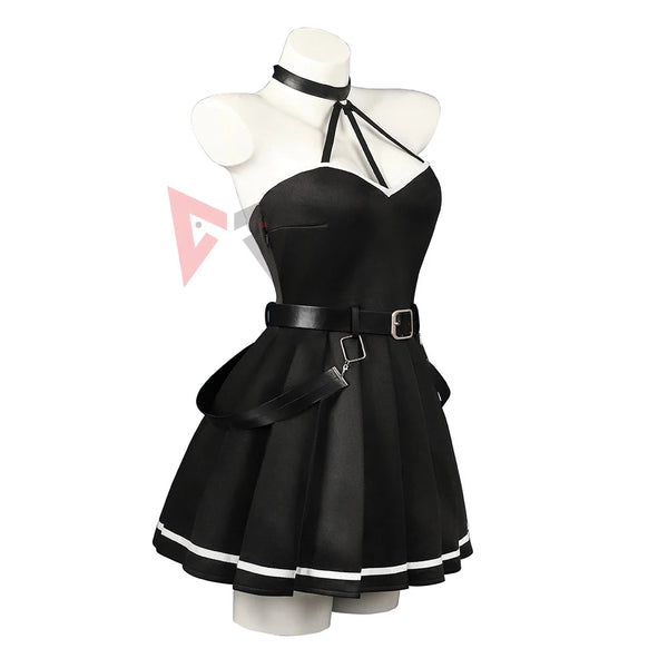 Anime Costumes Women New Frieren At The Funeral Yubel Cosplay Costume Black Dress For Game Party