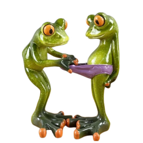 Sculptures & Figurines Home Figurine Nordic Two Frog Resin Living Room Decoration Accessories Gifts