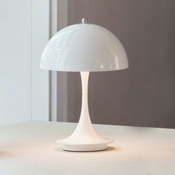 Lamps Luxury White Mushroom Lamp Wireless Rechargeable Table Accent For Home Decor