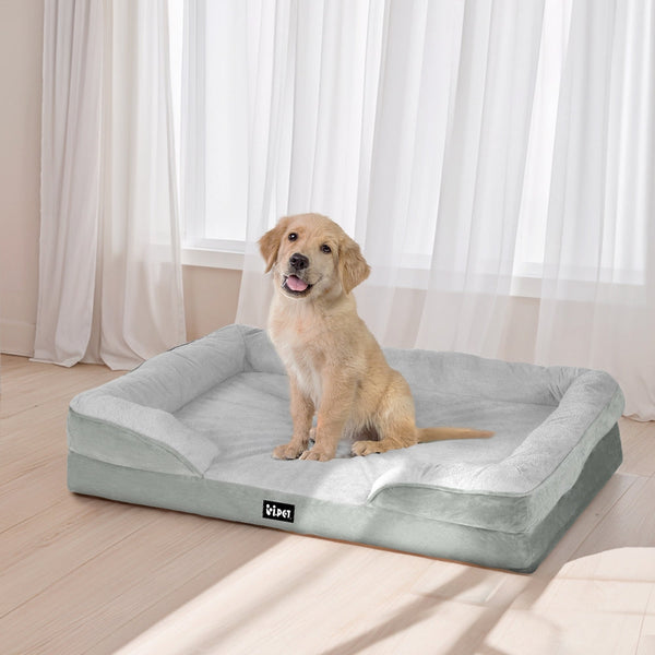 Pet Beds I.Pet Bed Dog Calming Soft Cushion Egg Crate Large Sofa Washable Removable