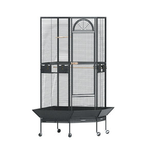 Bird Cages I.Pet Bird Cage Large Jumbo Aviary Budgie Perch Parrot Stand Wheels Corner