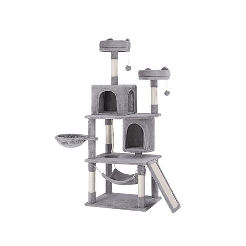 Furniture & Scratchers I.Pet Cat Tree Tower Scratching Post Scratcher 161Cm Condo House Trees Grey