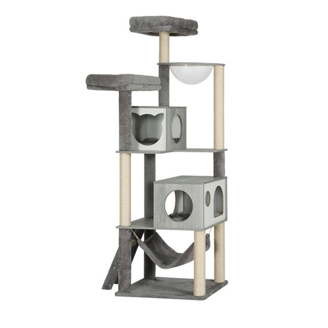 Furniture & Scratchers I.Pet Cat Tree 178Cm Tower Scratching Post Scratcher Wood Bed Condo House Wooden Ladder