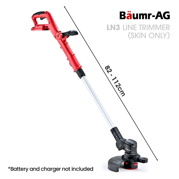 String Trimmers Baumr Ag Ln3 20V Sync Cordless 2In1 Line Trimmer & Lawn Edger Skin Adjustable Head Guide Wheel