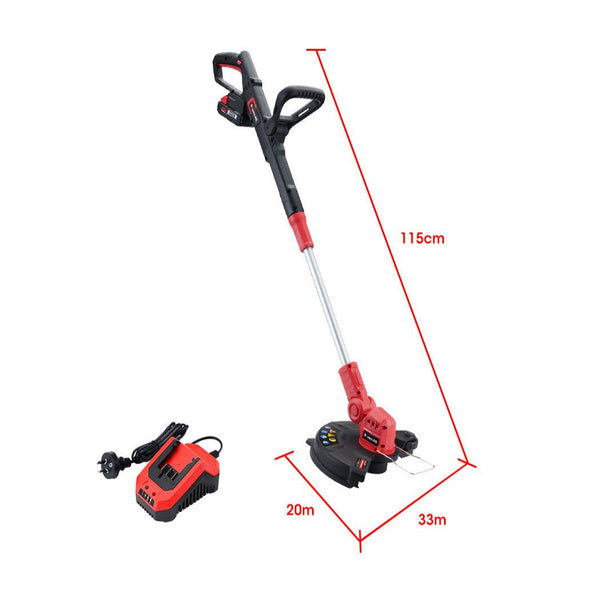 String Trimmers Baumr Ag Lt3 20V Sync Cordless Line Trimmer Whipper Snipper With Battery And Charger Kit