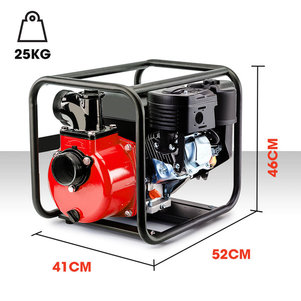 Water Pumps & Pressure Tanks Warton 8Hp 3' Petrol Water Transfer Pump High Flow Irrigation