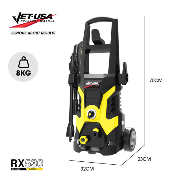 Pressure Washers Jet Usa Rx530 Electric High Pressure Washer 2400Psi Nozzles Brush Head Cleaner Detergent Bottle