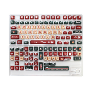 Keyboards & Keypads Keycap Keyboard Red Black 130 Keys Sublimation Switch Touch For Mechanical Keyboards