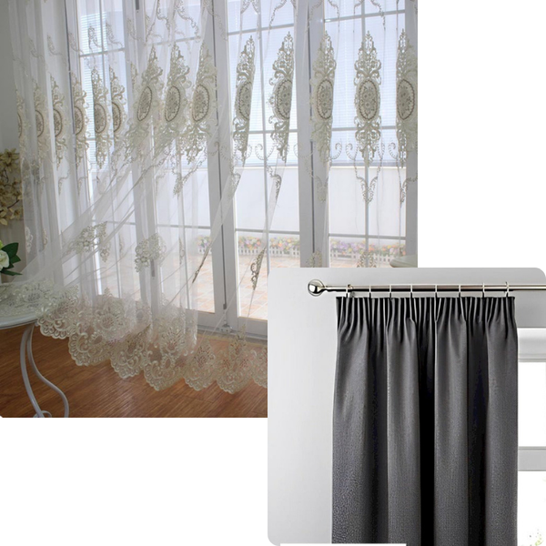 Curtains & Drapes 150 Centimetre White Style Flower Indoor Decorative Window Sheer Curtain