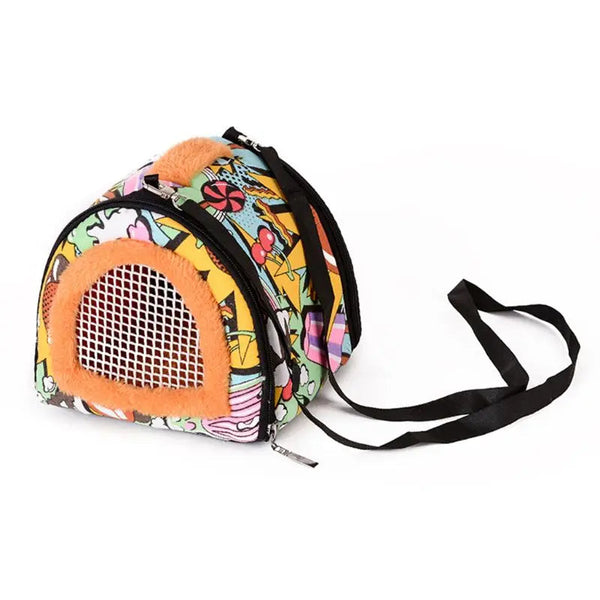 Small Animal Supplies Portable Small Pet Travel Bag Hamster Carrier Breathable Outdoor Hedgehog