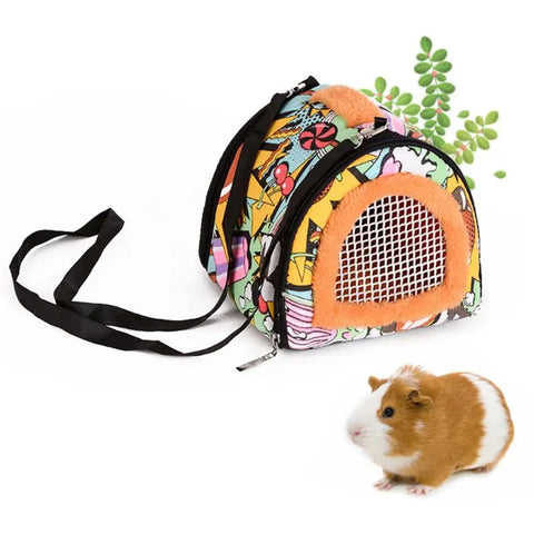 Small Animal Supplies Portable Small Pet Travel Bag Hamster Carrier Breathable Outdoor Hedgehog