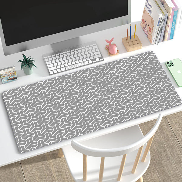 Desk Mats Mouse Pad White 1000X500x3mm Minimalist Desk Gaming Laptop Accessories