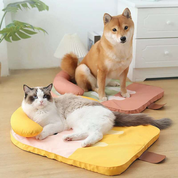 Pet Beds Pet Bed Banana Design Washable Cooling Mat With Pillow