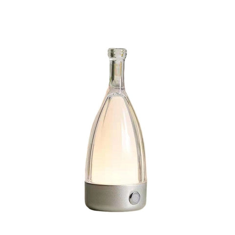 Lamps Luxury Lamp Bluetooth Speaker Silver Wine Bottle Home Decor Table Accents