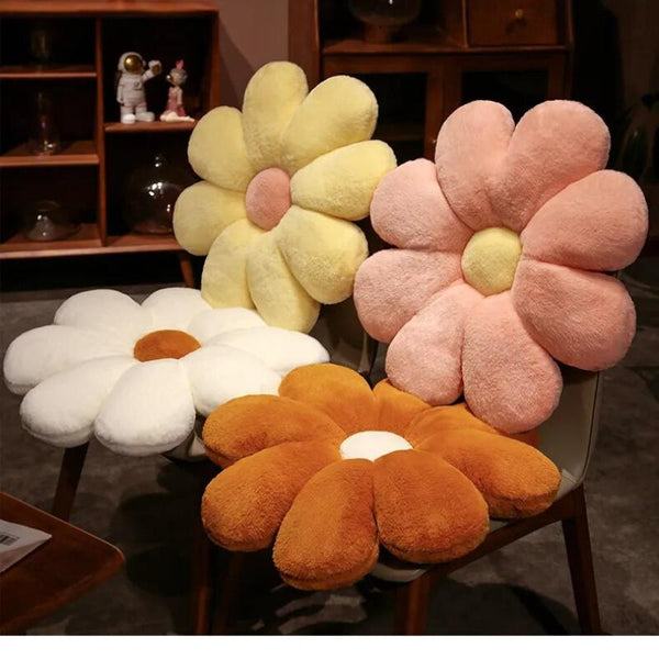 Cushions & Decorative Pillows Plush Pillow Green Flower Shape Stuffed Soft Seat Cushion Home Decor 50Cm