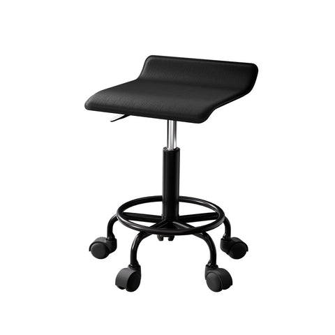 Salon Chairs Artiss Salon Stool Square Swivel Chair Black