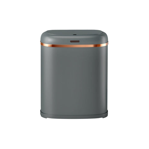 Rubbish Bins Devanti 38L Motion Sensor Bin Rubbish Automatic Grey