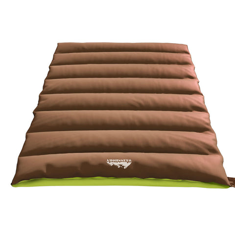 Sleeping Bags Weisshorn Sleeping Bag Double Bags Thermal Camping Hiking Tent Brown 5C