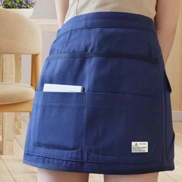 Tool Carriers, Aprons & Belts Gardening Apron Blue Half Waist Canvas Multi Pocket Adjustable Tool Carrier For All