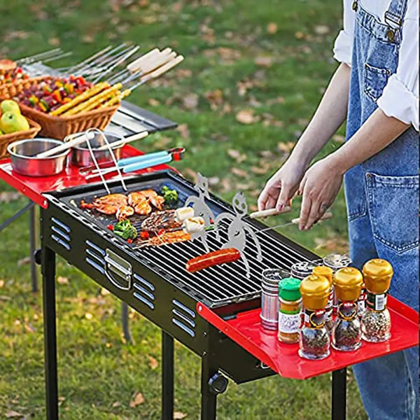 Barbecue Tools Steel Hot Dog And Marshmallow Roasters Metal Craft Skewer Stick For Barbecue