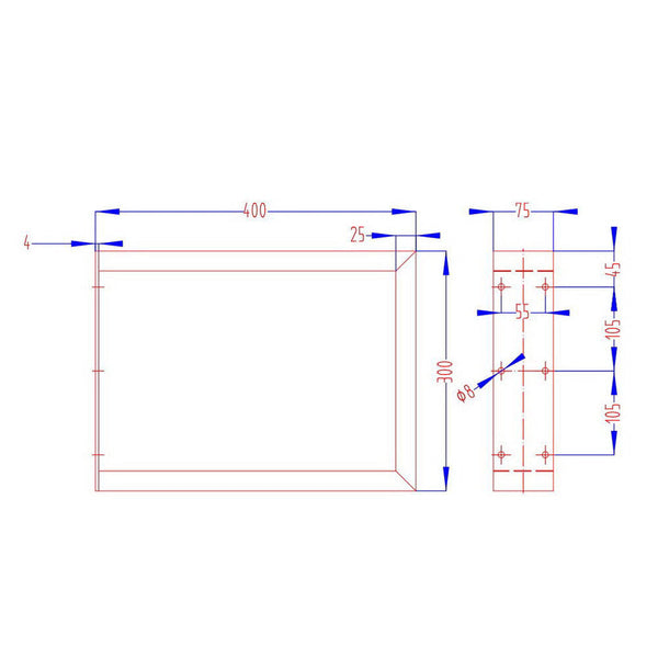 Dining Table Legs Artiss Metal Table Legs Diy Rectangular 40X30cm Set Of 2